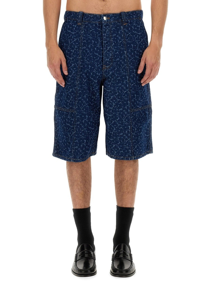 Maison Kitsune - Man - Blue - Shorts