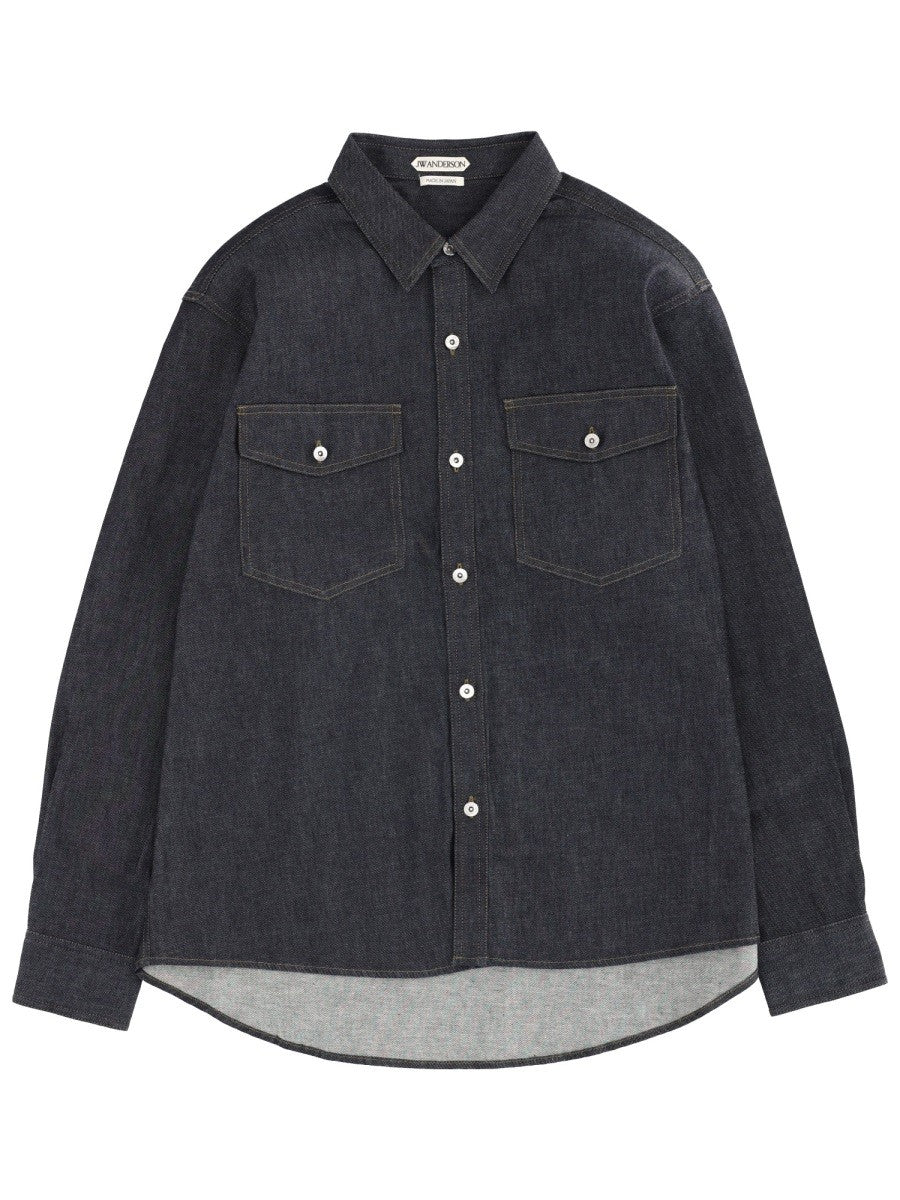 jw anderson - Man - Blue - Shirt