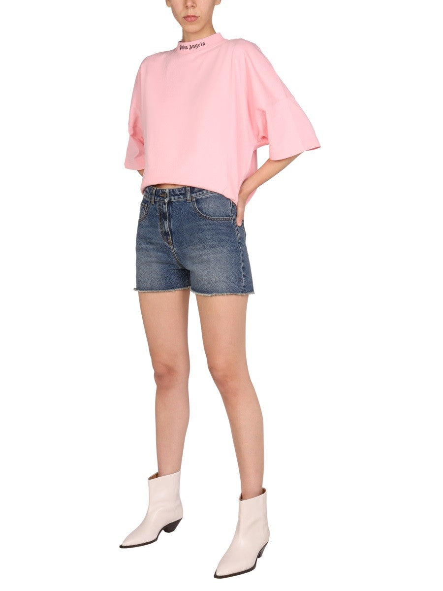 Palm Angels - Woman - Blue - Shorts