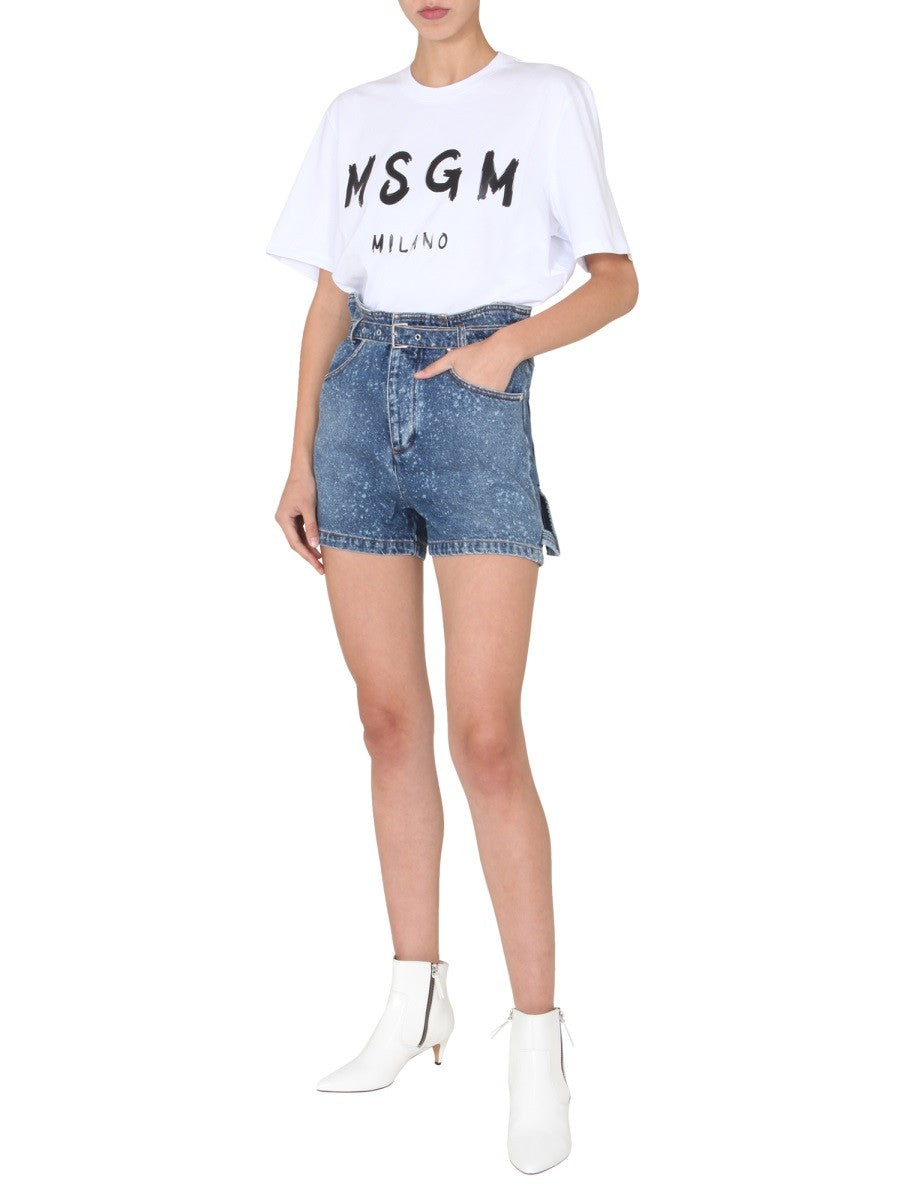 msgm - Woman - Blue - Shorts