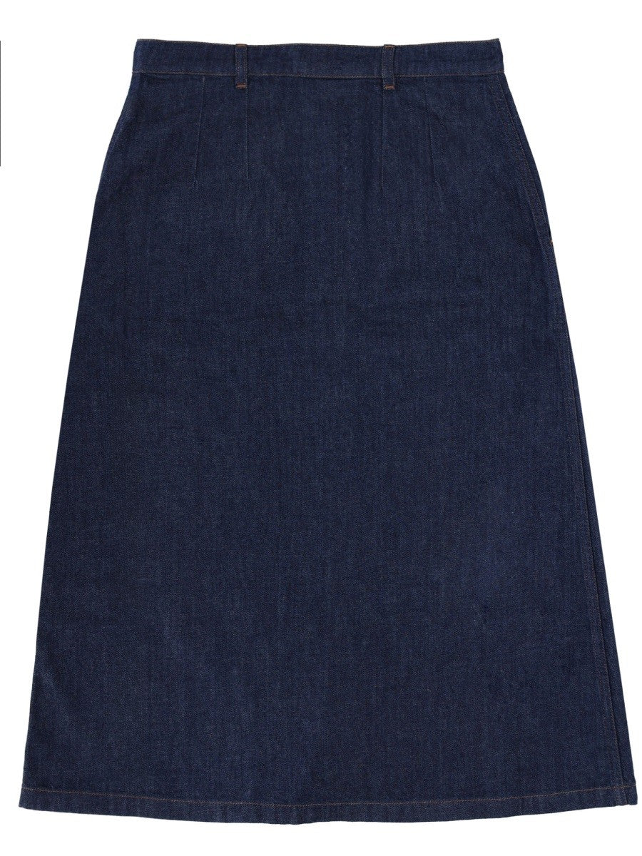 A.P.C. - Woman - Blue - Skirt