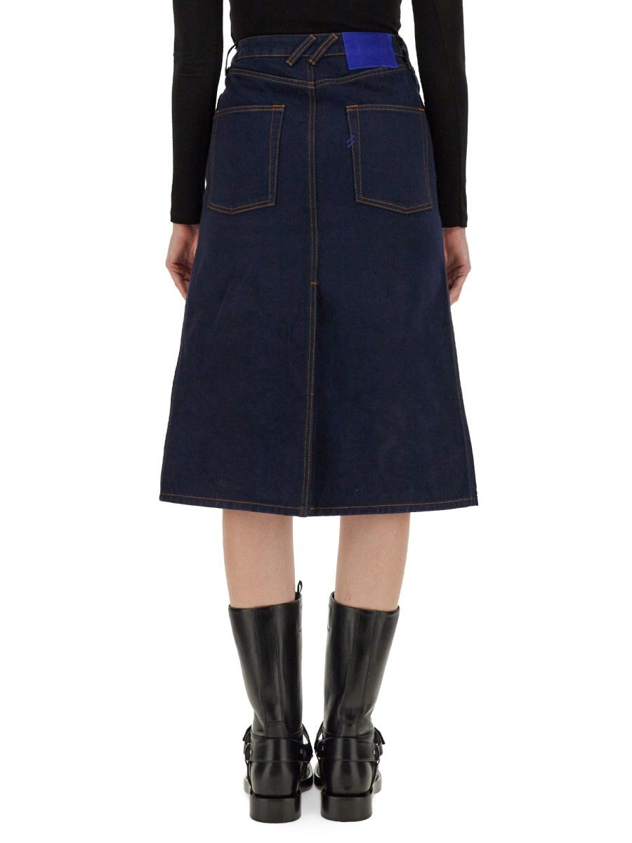 Burberry - Woman - Blue - Skirt