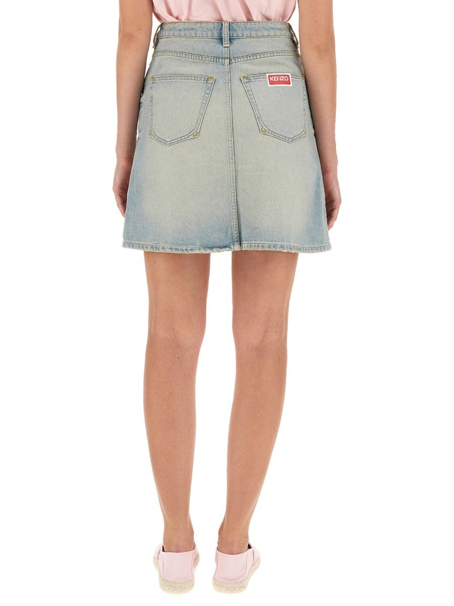 Kenzo - Woman - Blue - Skirt