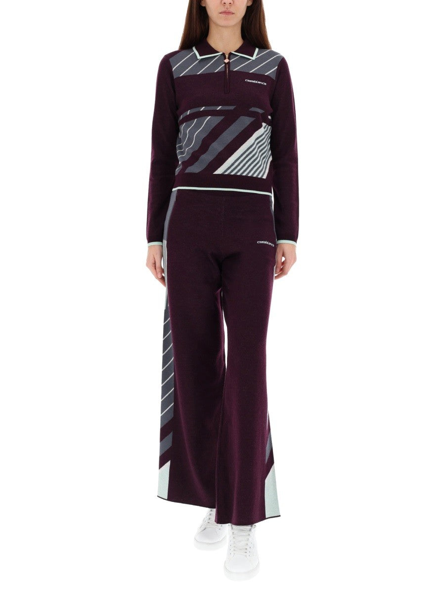 CASABLANCA - Woman - Purple - Pants