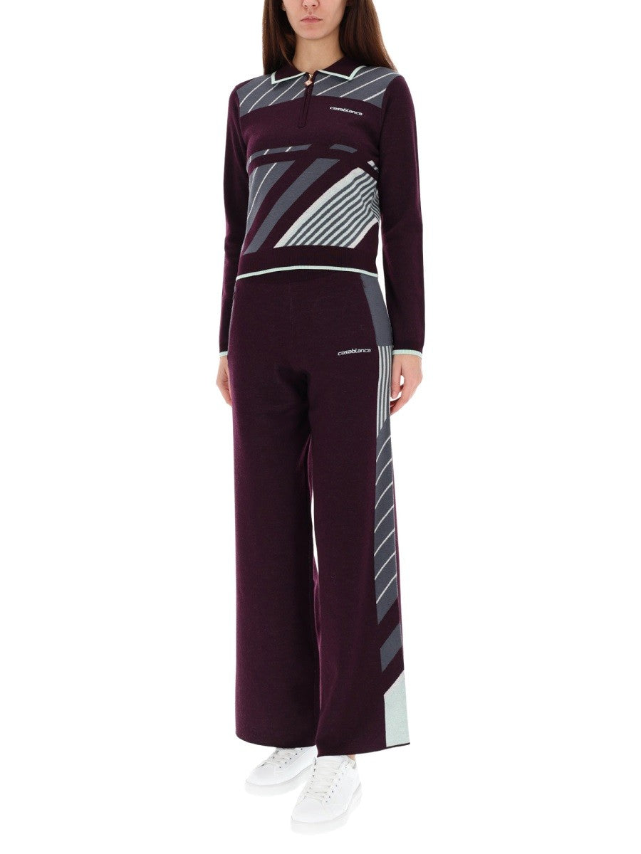 CASABLANCA - Woman - Purple - POLO SHIRTS