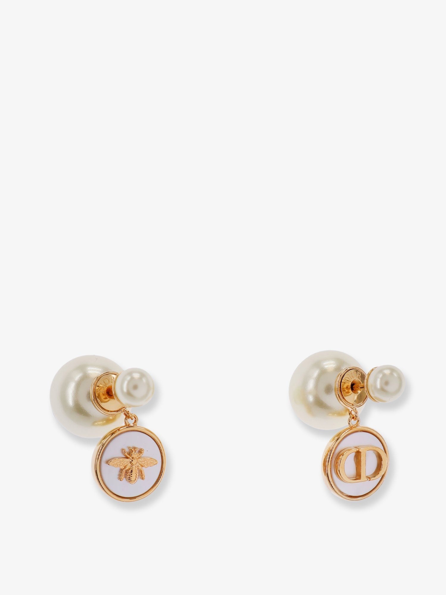 Dior - Woman - Gold White - Earring