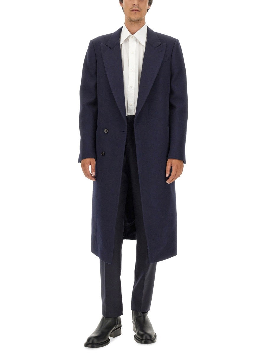 Alexander Mcqueen - Man - Blue - Coat