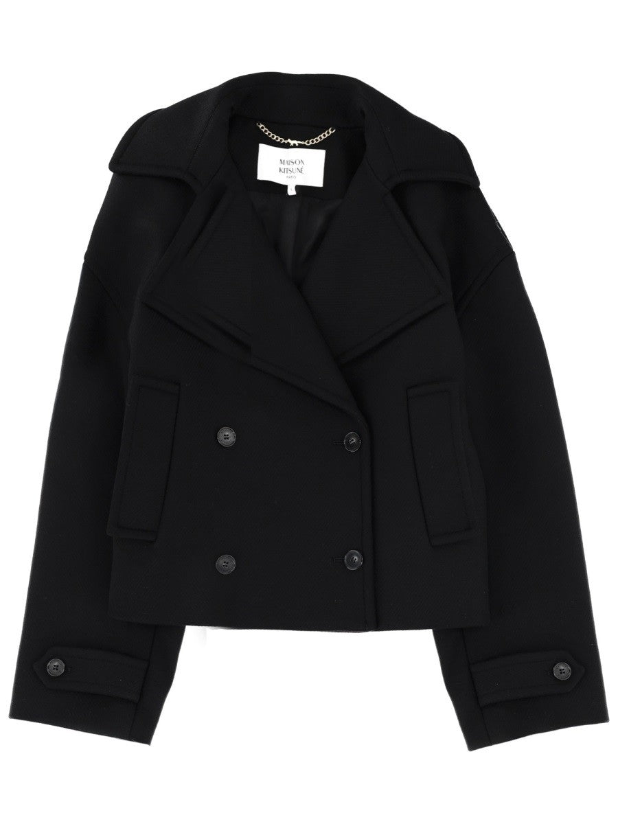 Maison Kitsune - Woman - Black - Coat