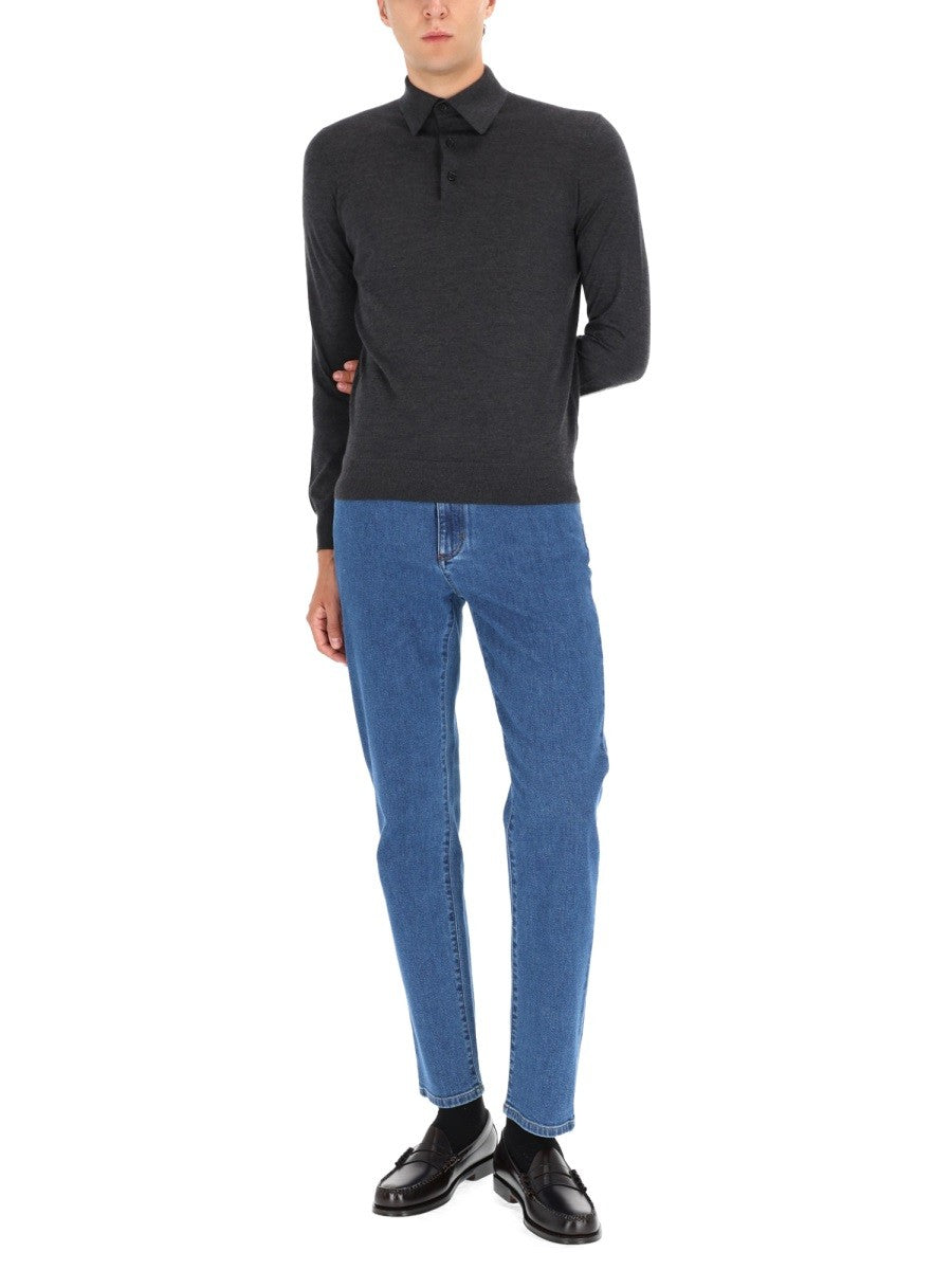 Zegna - Man - Black - Polo Shirt