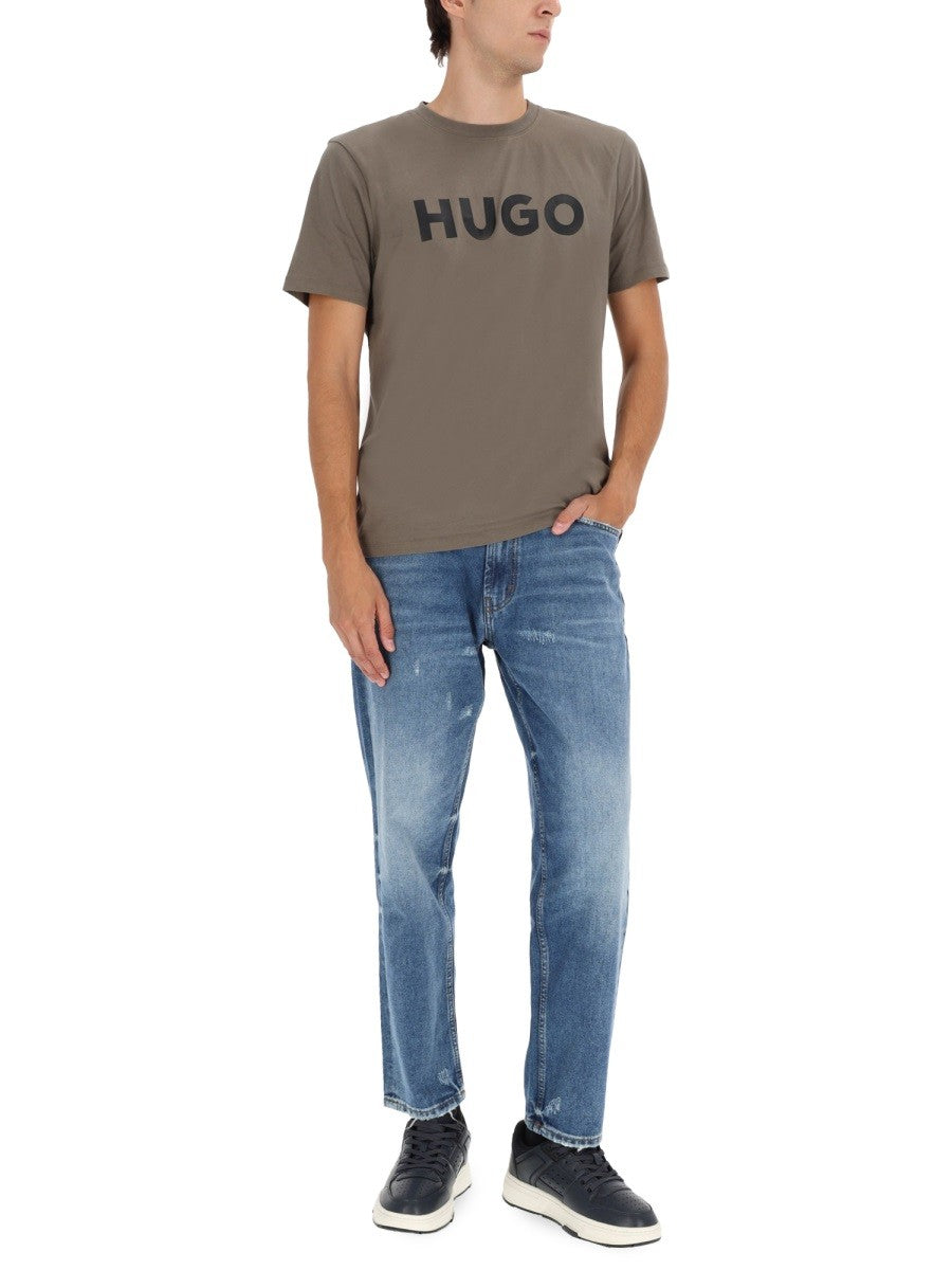 Hugo - Man - Grey - T-shirt