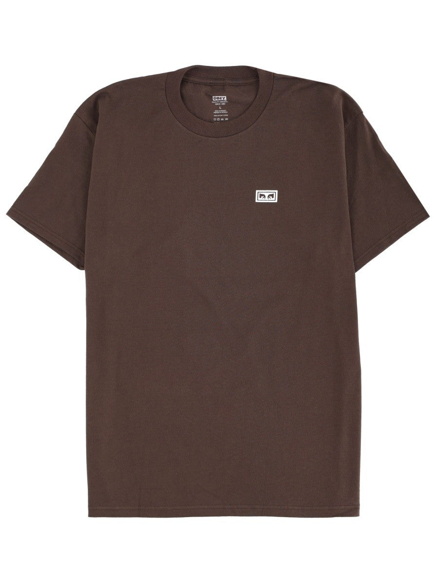 OBEY - Man - Brown - T-shirt