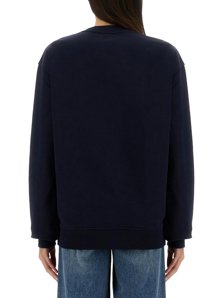 AMI PARIS - Woman - Blue - Sweatshirt