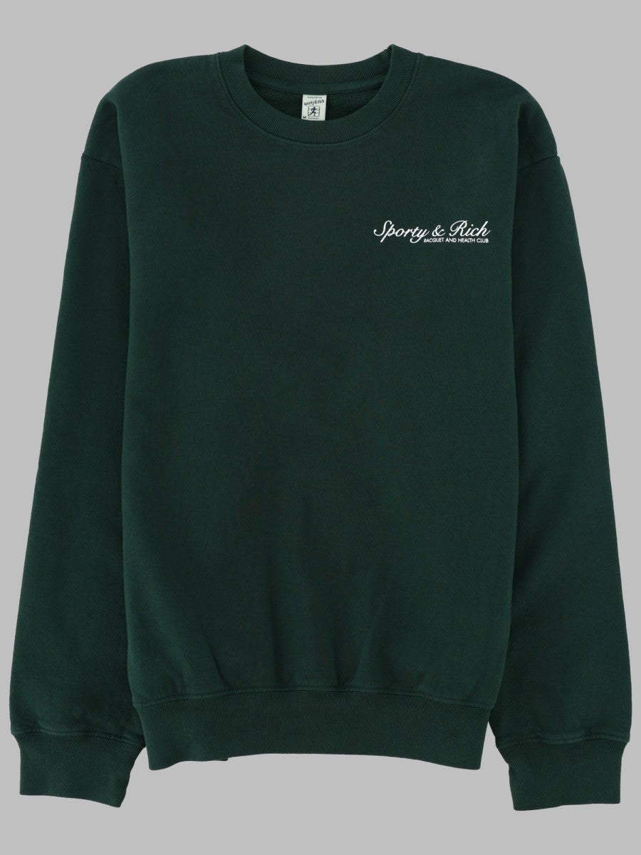 SPORTY&RICH - Unisex - Green - Sweatshirt