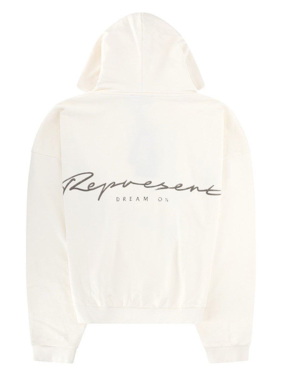 Represent - Man - White - Sweatshirt