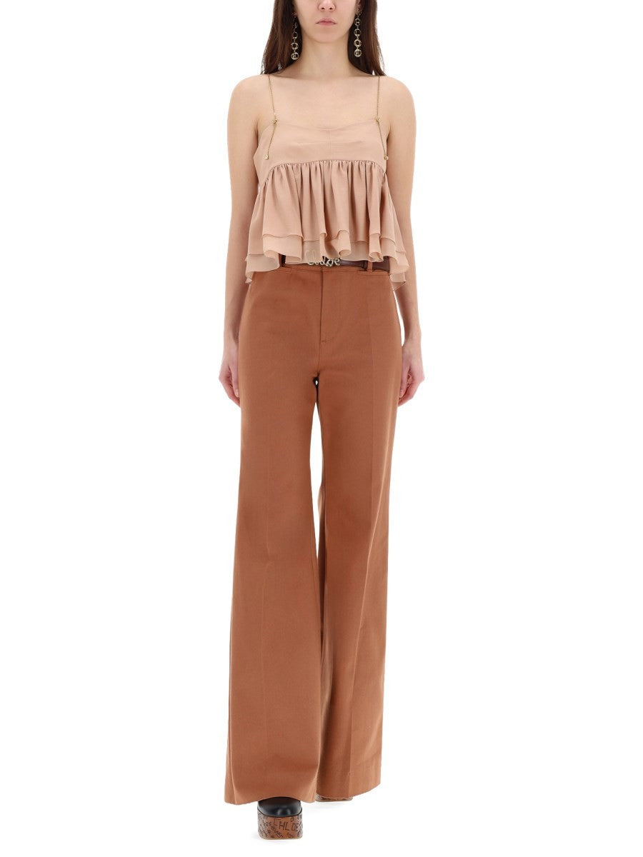 CHLOÉ - Woman - Brown - Pants