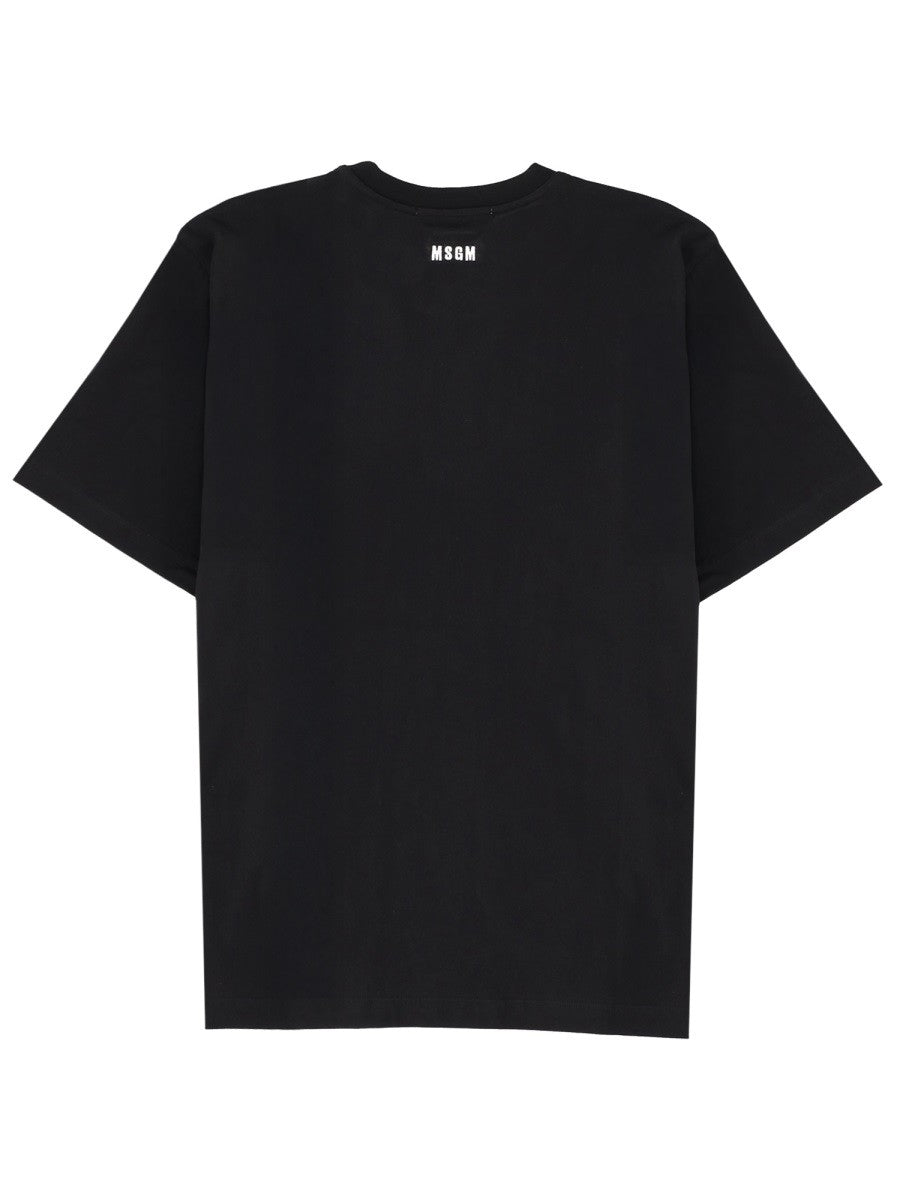 msgm - Man - Black - T-shirt
