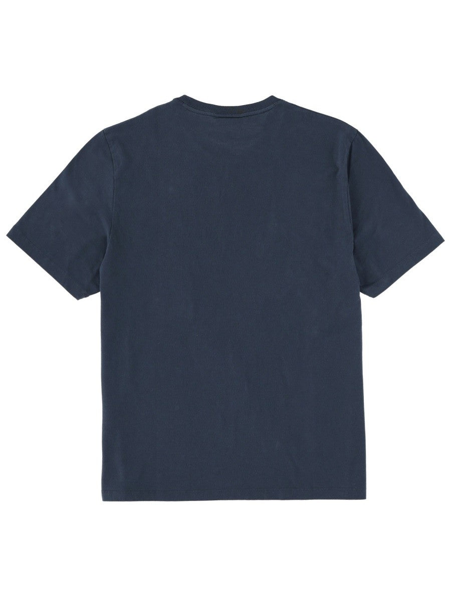 Maison Kitsune - Man - Blue - T-shirt