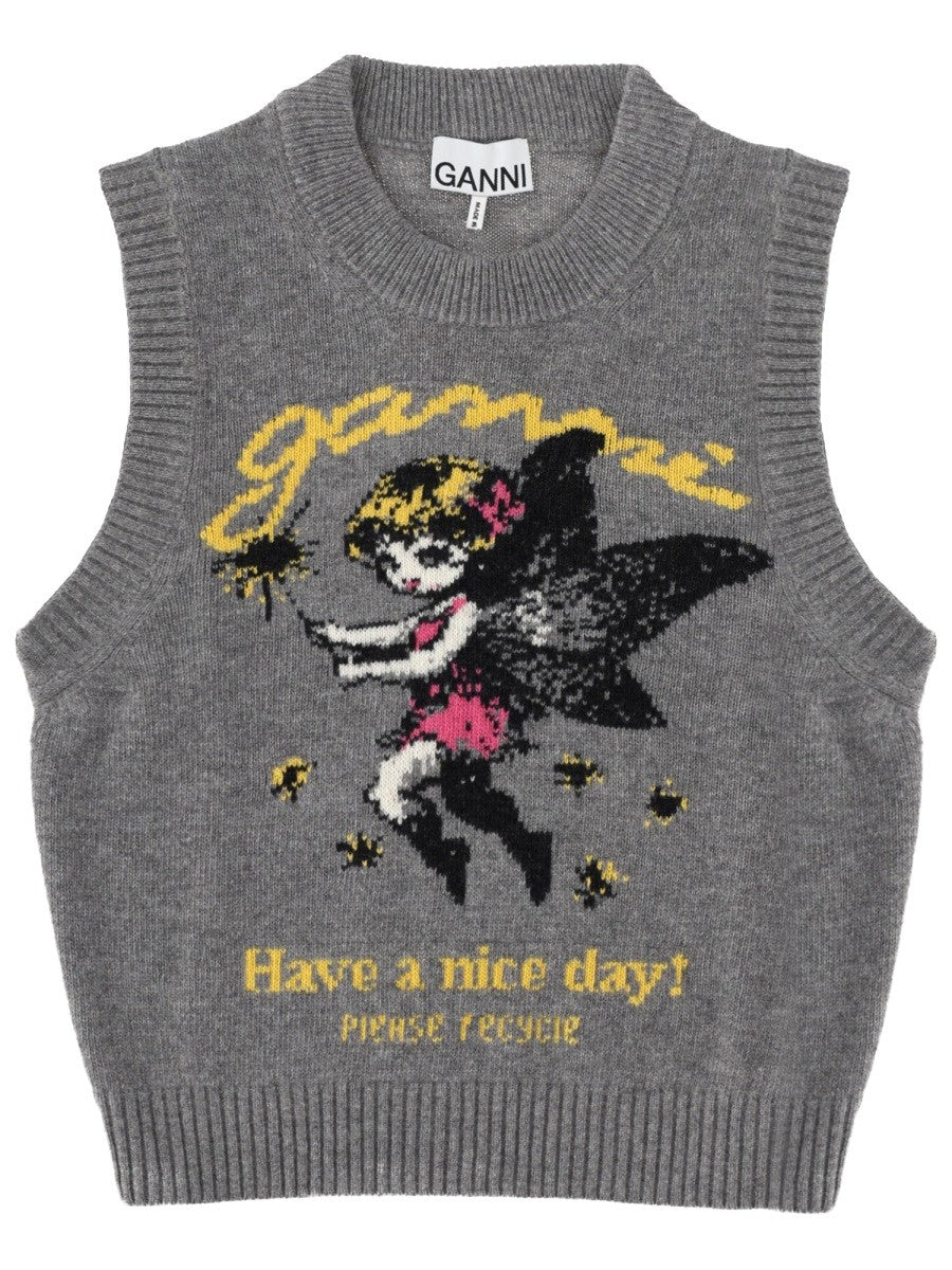 GANNI - Woman - Grey - Vest