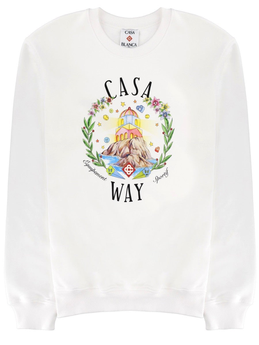 CASABLANCA - Man - White - Sweatshirt