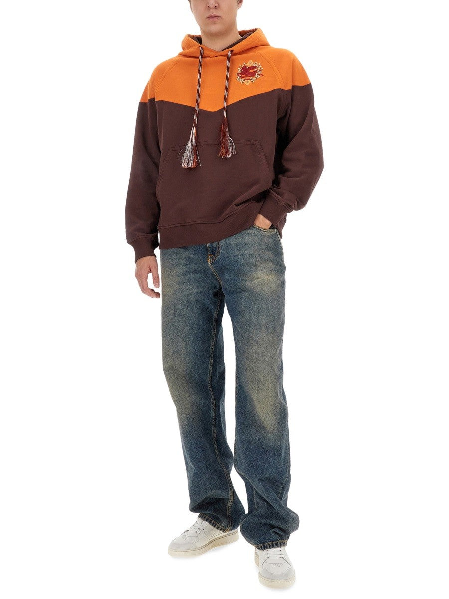 Etro - Man - Orange - Sweatshirt