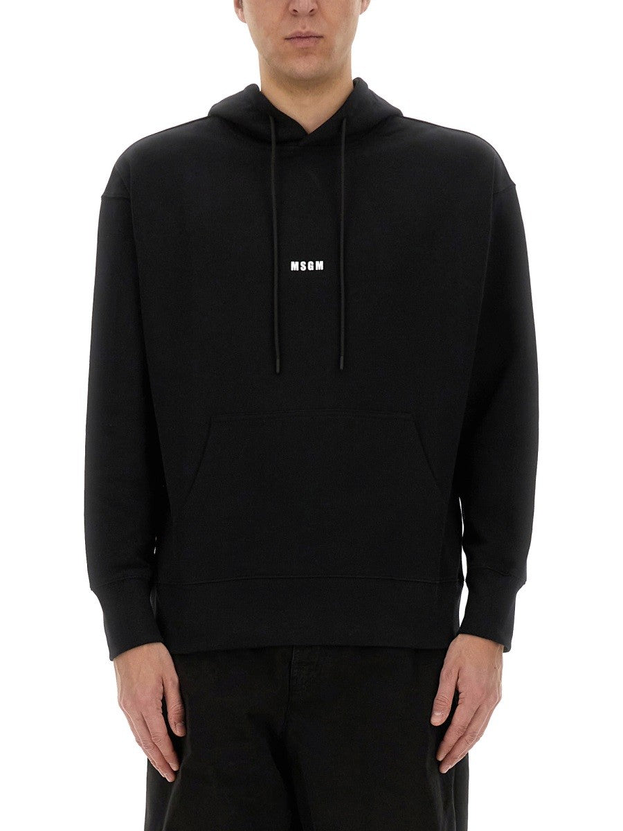 msgm - Man - Black - Sweatshirt