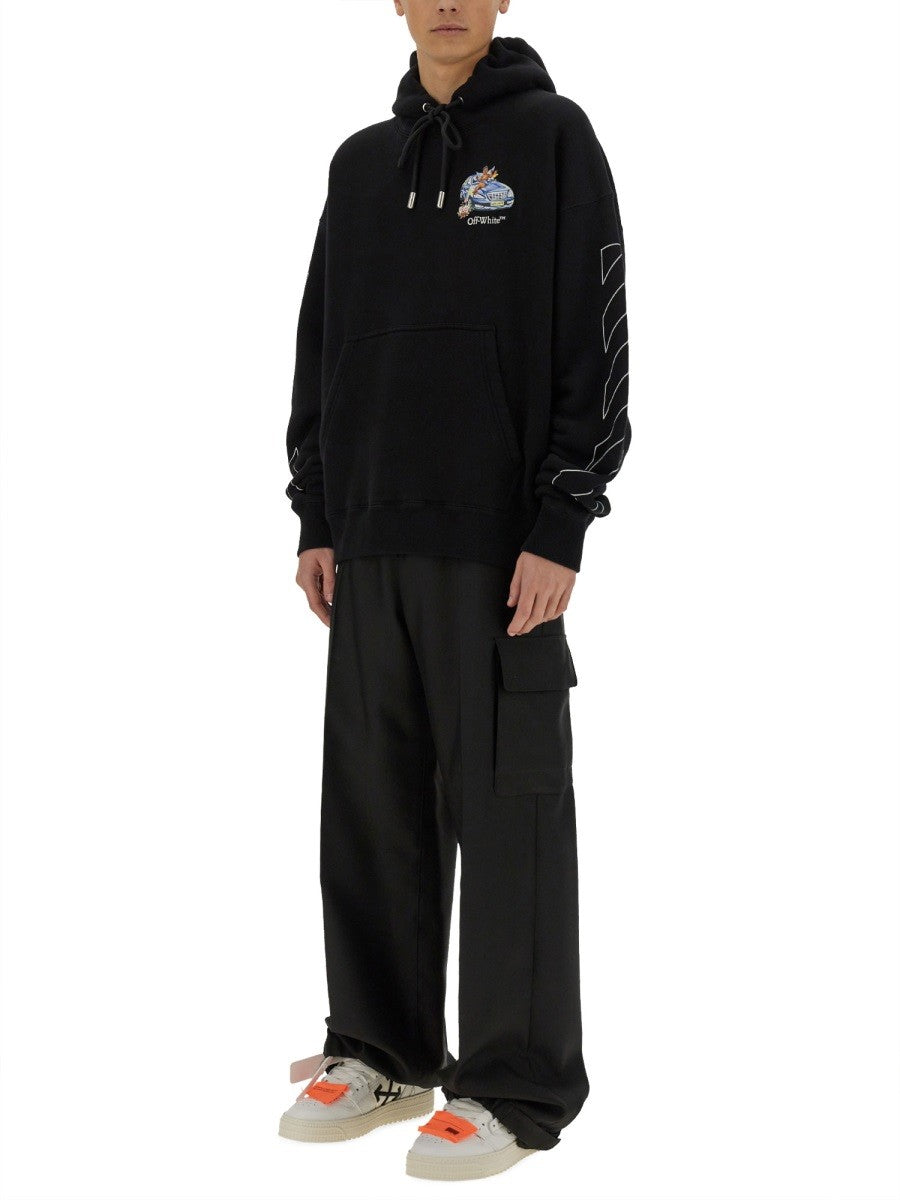 Off-white - Man - Black - Sweatshirt