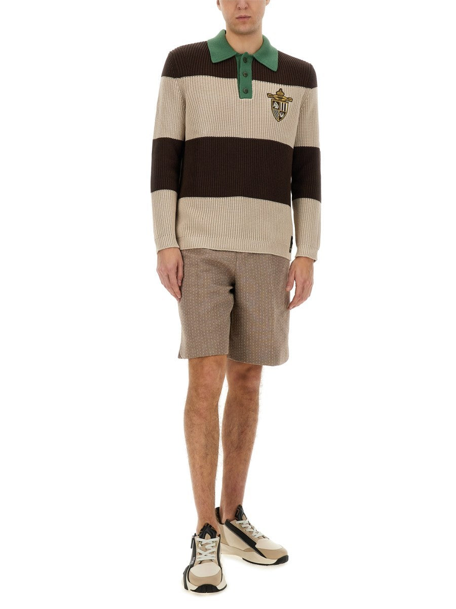 Fendi - Man - Beige - Shorts