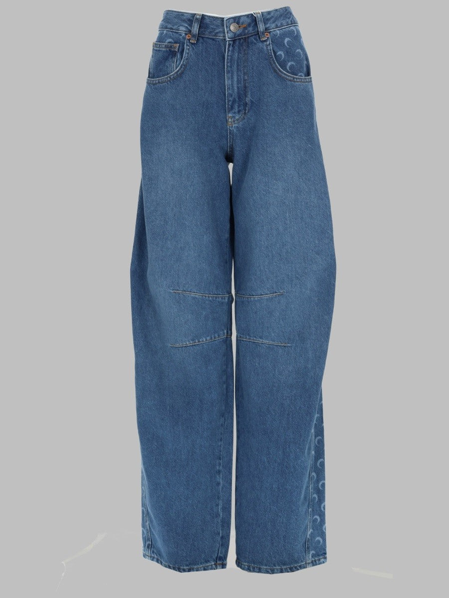 MARINE SERRE - Woman - Blue - Jeans