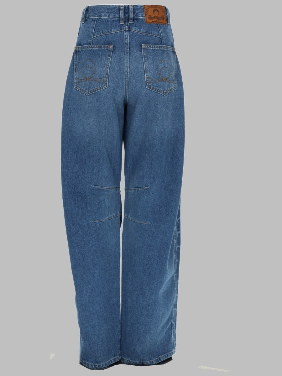 MARINE SERRE - Woman - Blue - Jeans