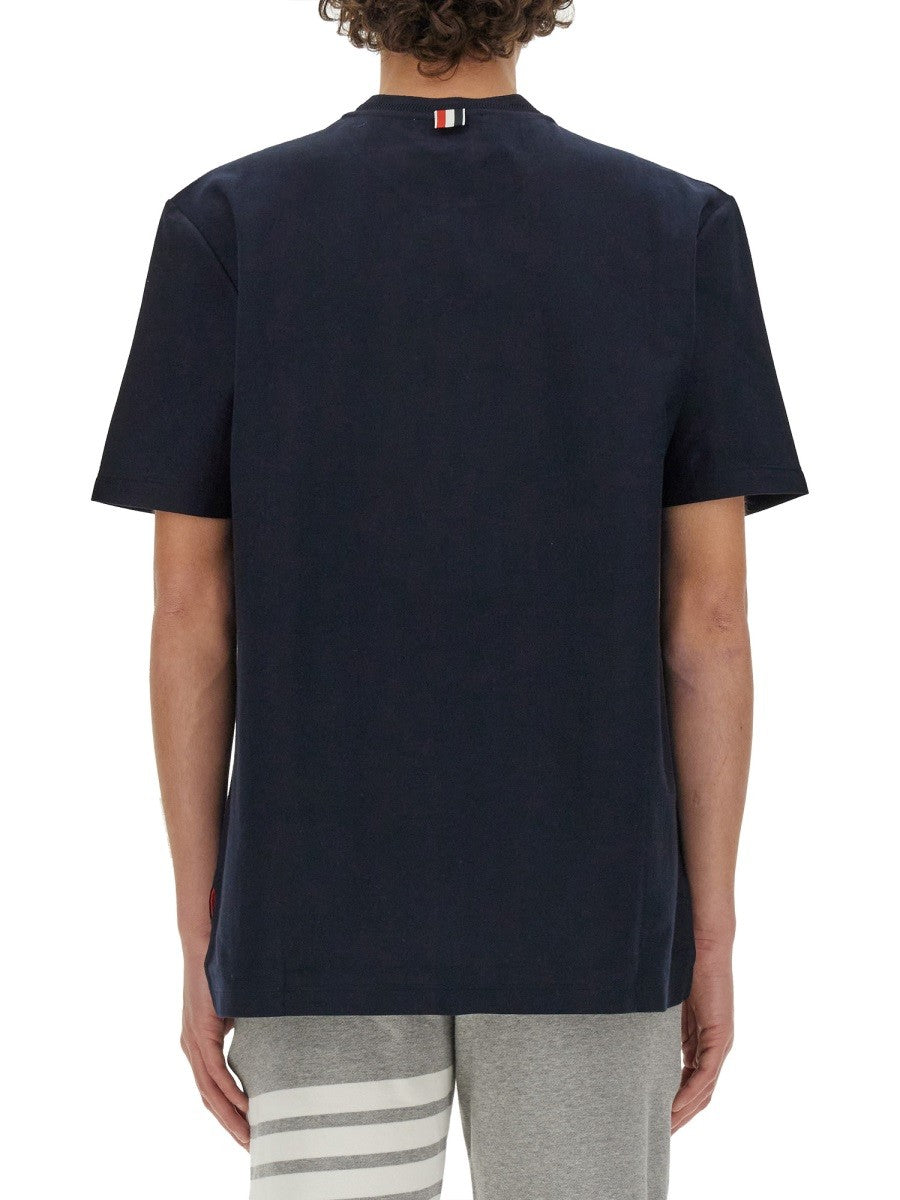 THOM BROWNE - Man - Blue - T-shirt