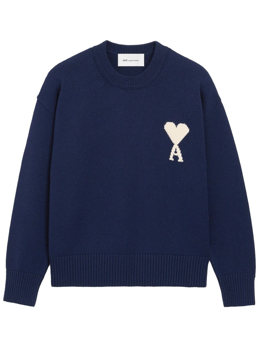AMI PARIS - Man - Blue - Sweater