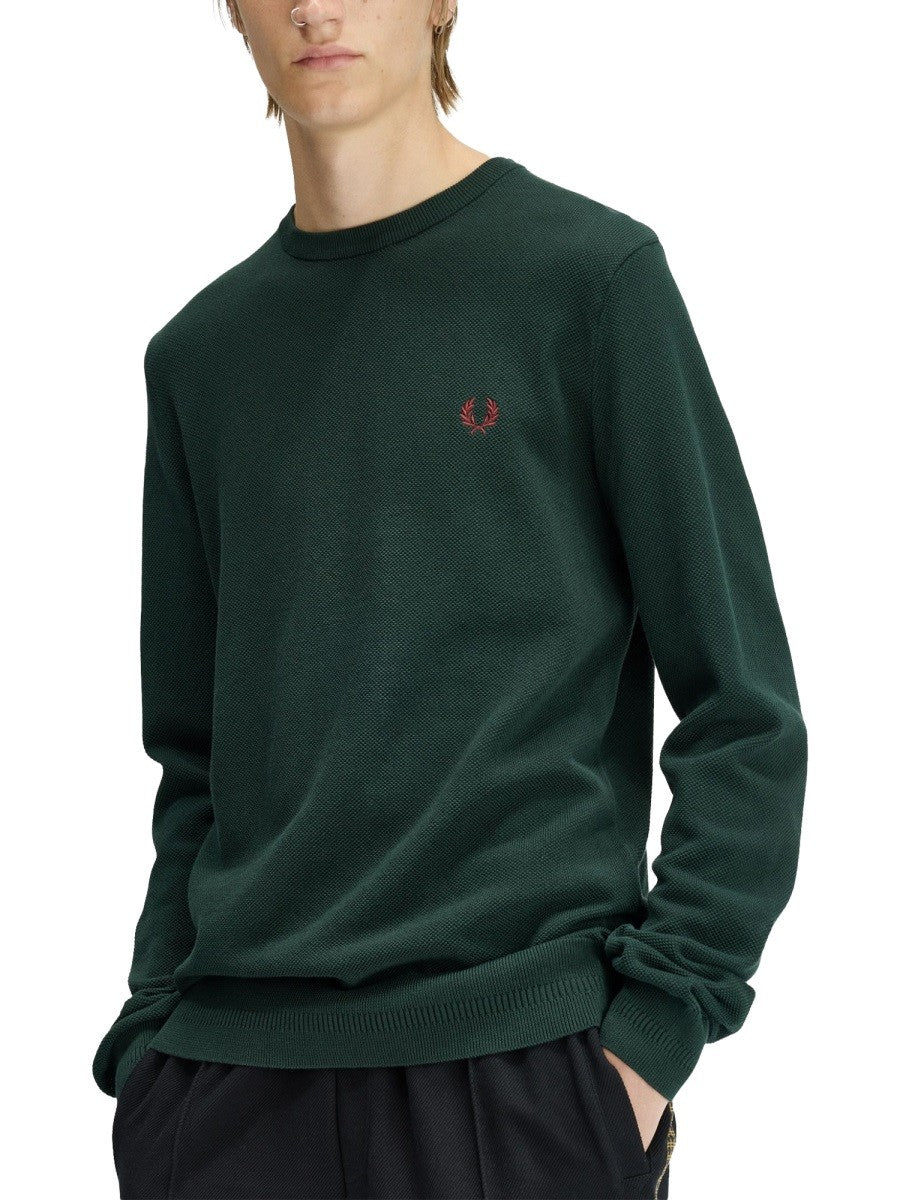 FRED PERRY - Man - Green - Sweater