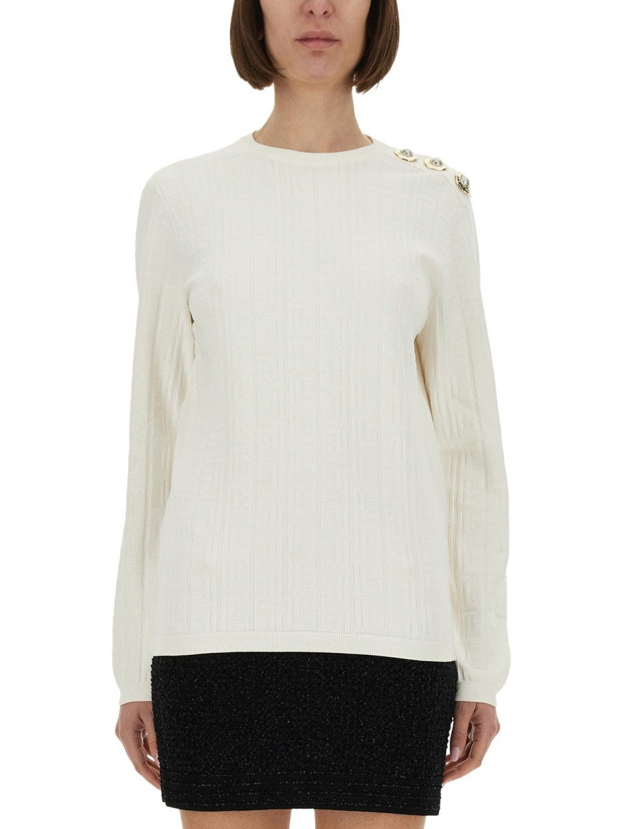 Balmain - Woman - Beige - Sweater