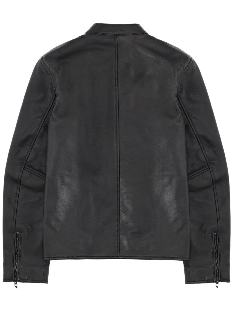 Diesel - Man - Black - Leather Jacket