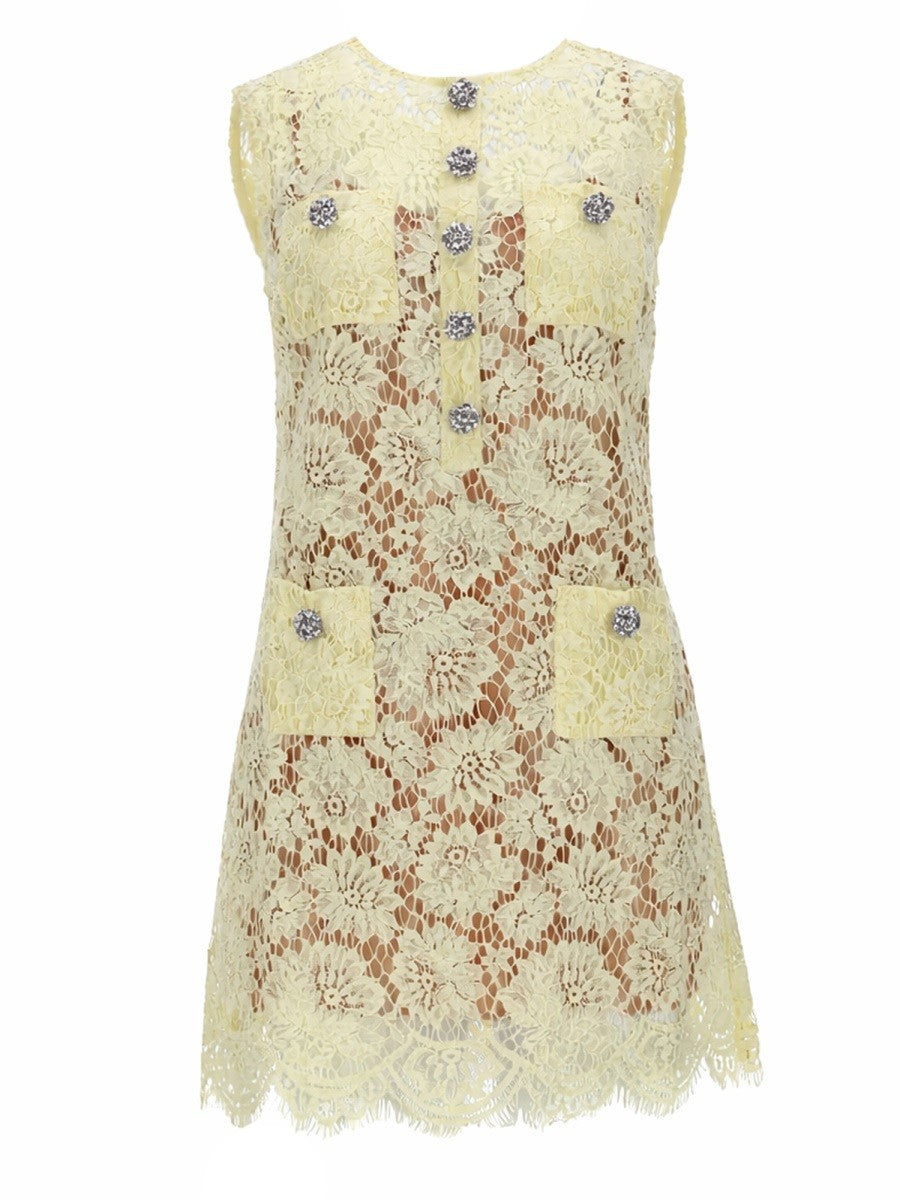 SELF-PORTRAIT - Woman - Yellow - Dress