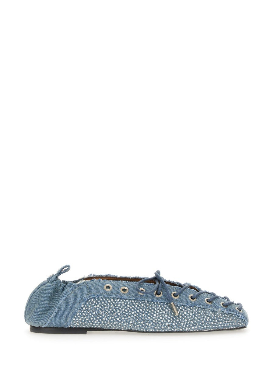 GANNI - Woman - Blue - Flat