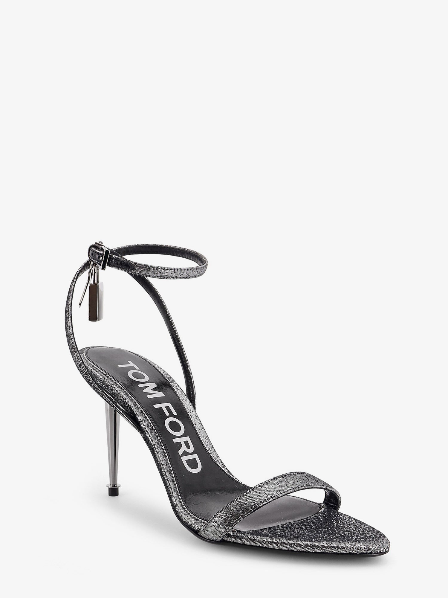TOM FORD - Woman - Silver - Heeled Sandal