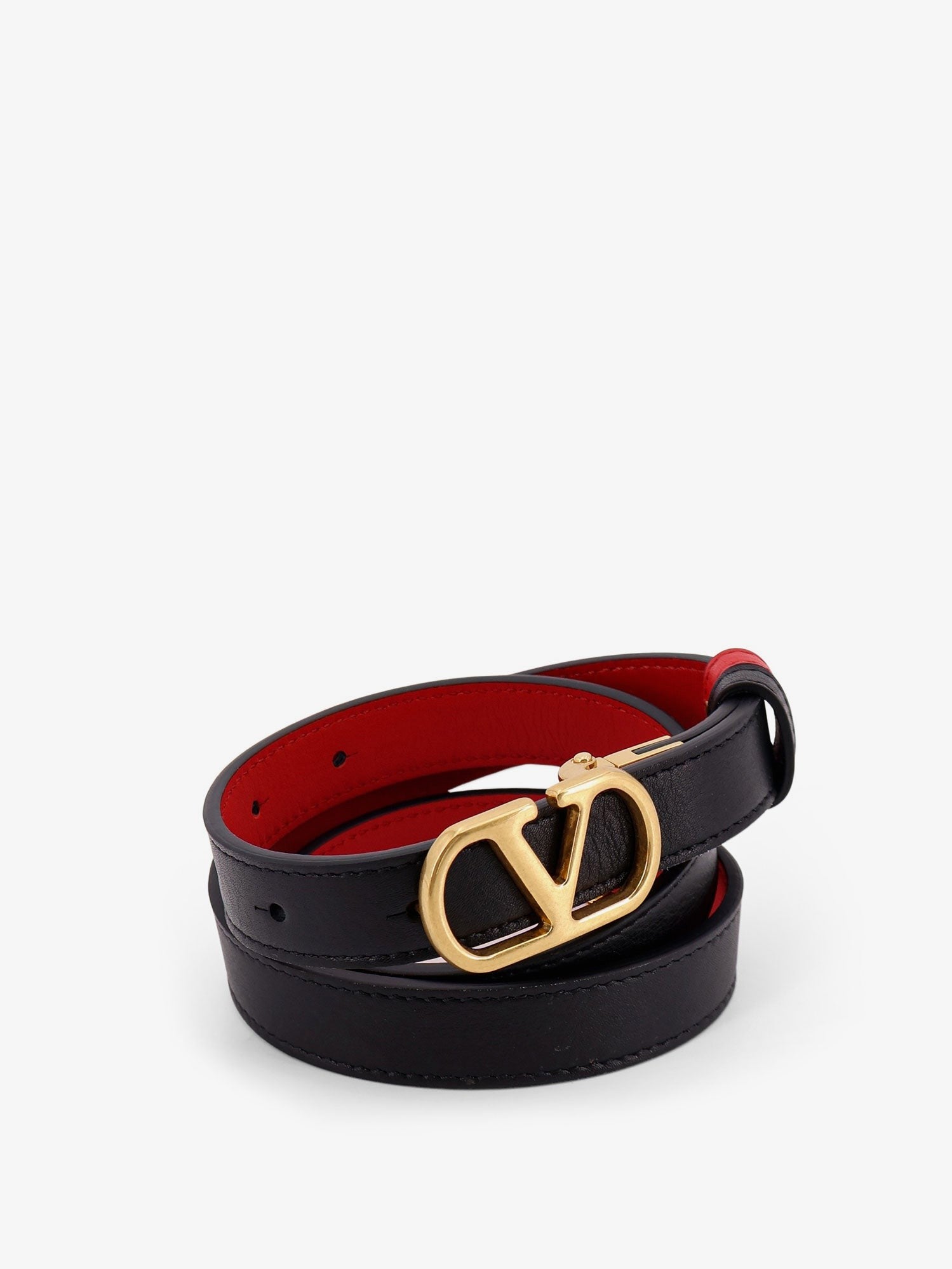 Valentino Garavani - Woman - Nero/Rouge Pur - Belt