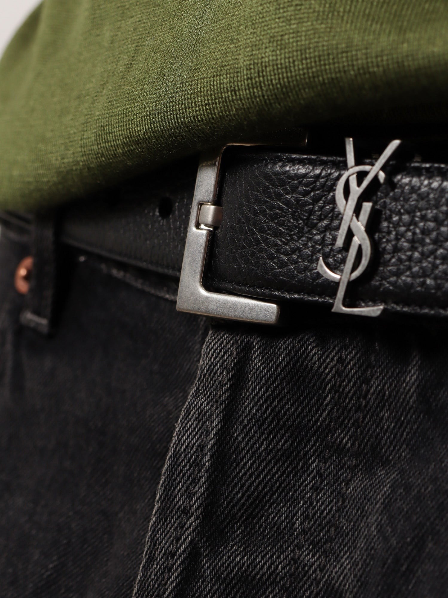 Saint Laurent - Man - Black - Belt