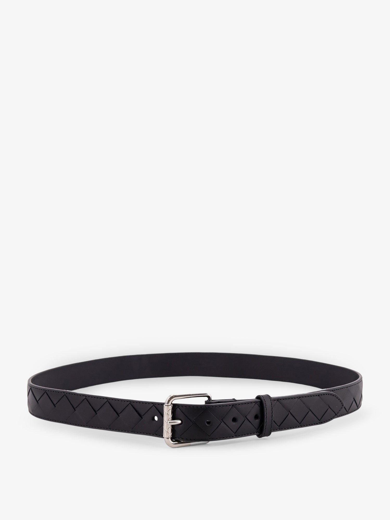 Bottega Veneta - Man - Black-Silver - Belt