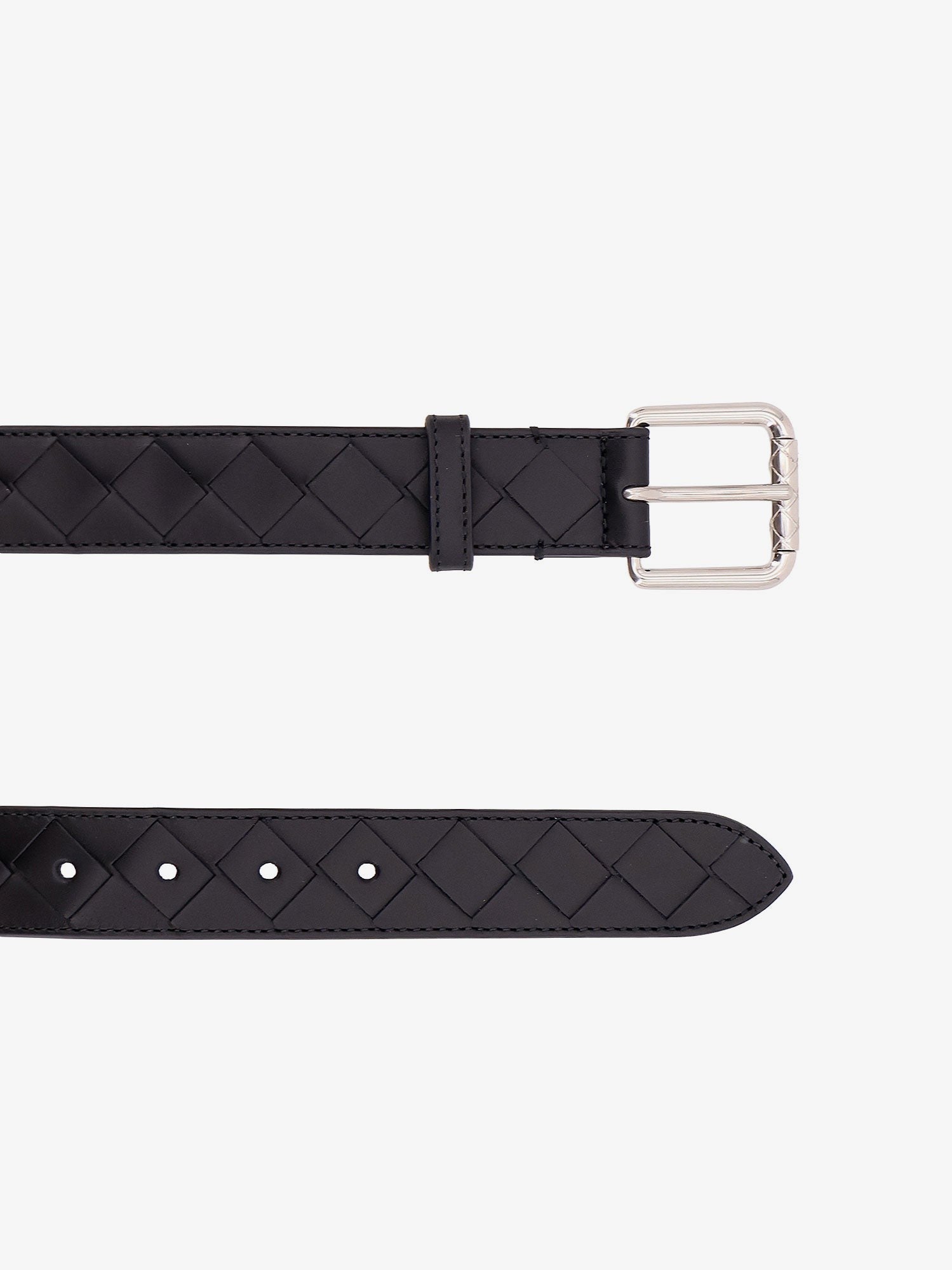 Bottega Veneta - Man - Black-Silver - Belt