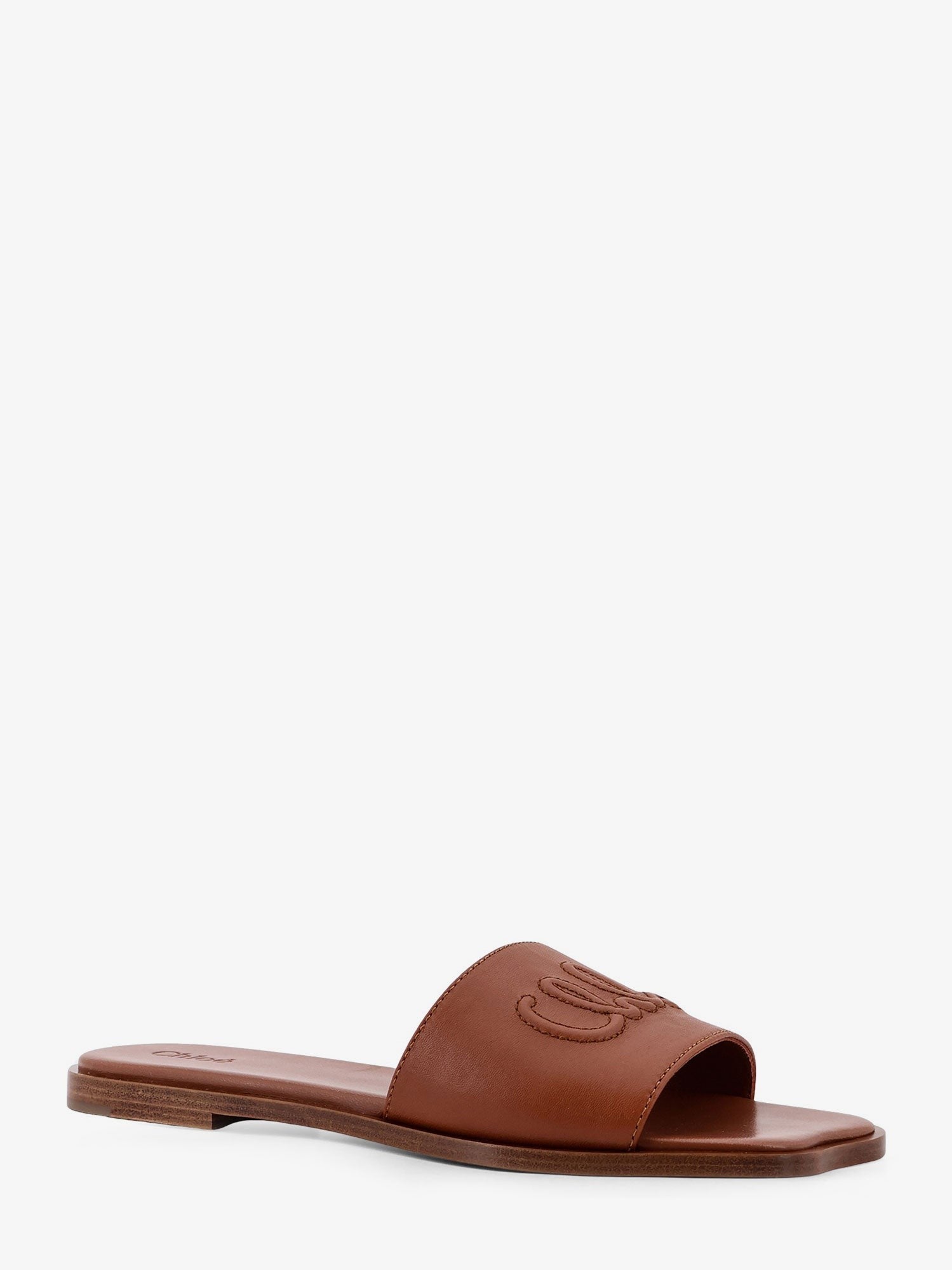 CHLOÉ - Woman - Ginger Brown - Flat Sandal