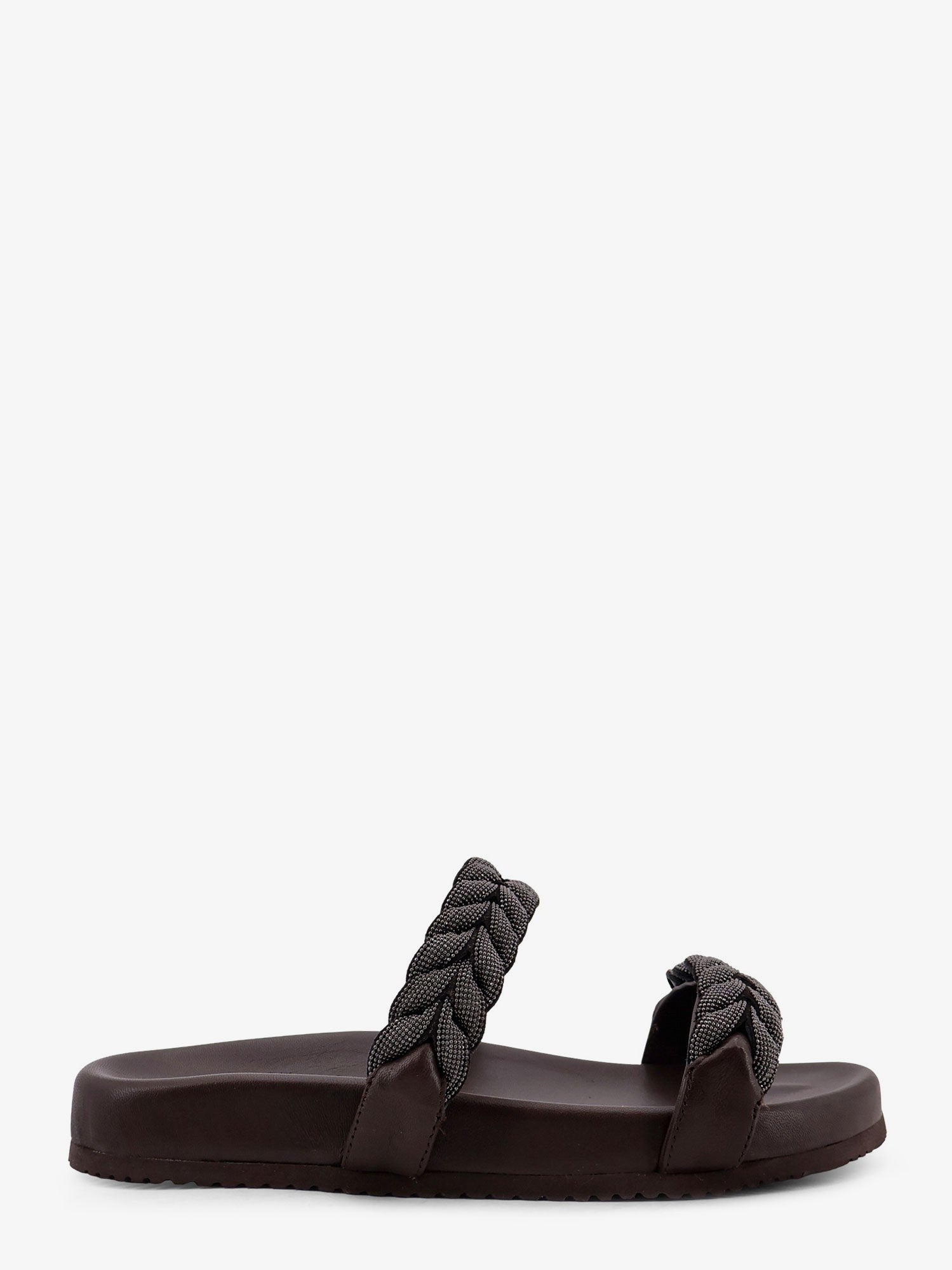 Brunello Cucinelli - Woman - Brown - Flat Sandal
