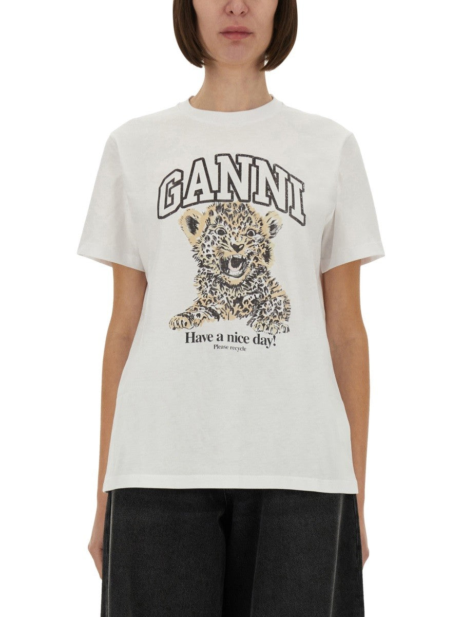 GANNI - Woman - Multicolor - T-shirt