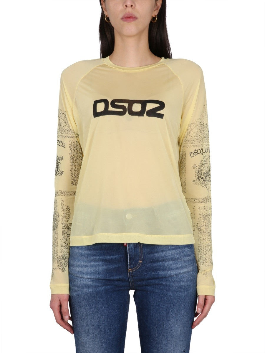 Dsquared - Woman - Yellow - T-shirt