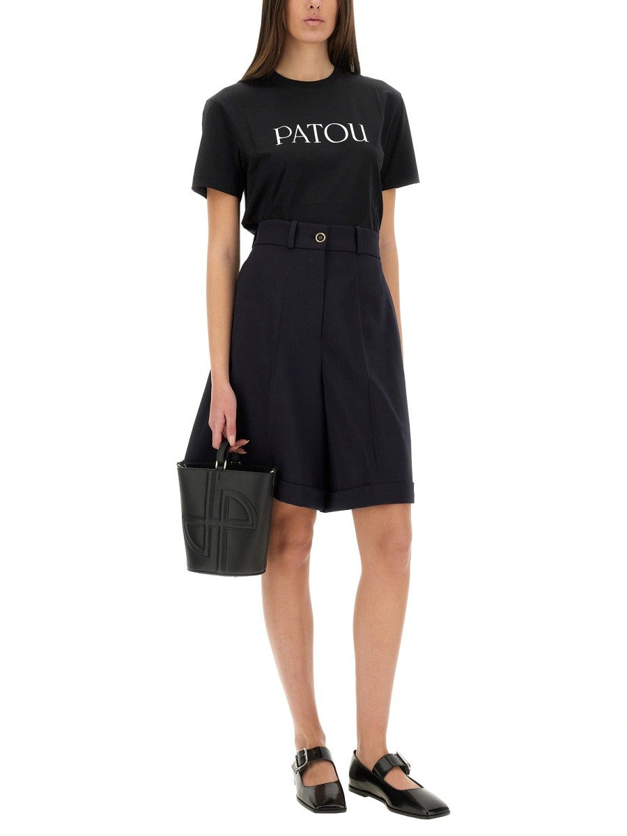 PATOU - Woman - Black - T-shirt