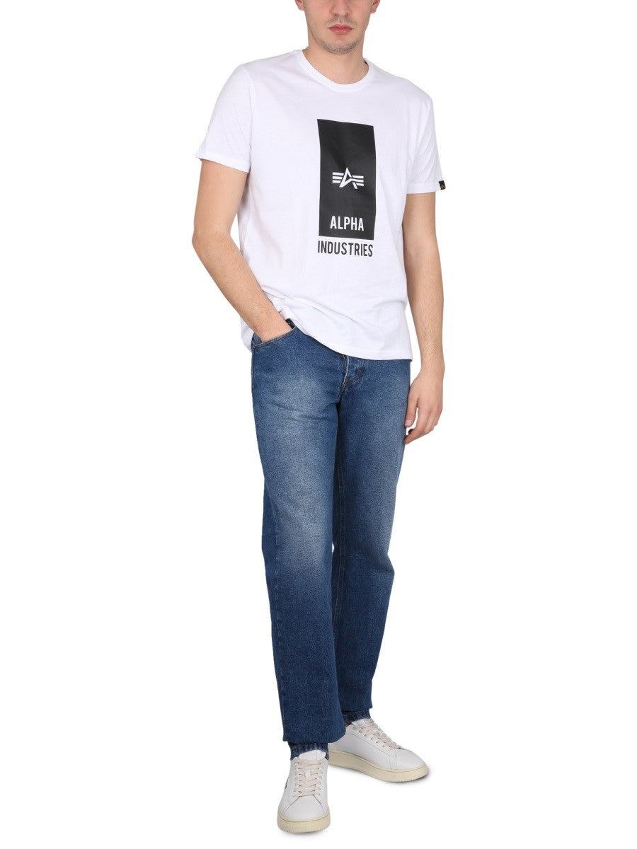 ALPHA INDUSTRIES - Man - White - T-shirt