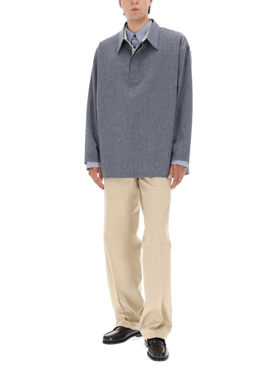 AMI PARIS - Man - Grey - Polo Shirts