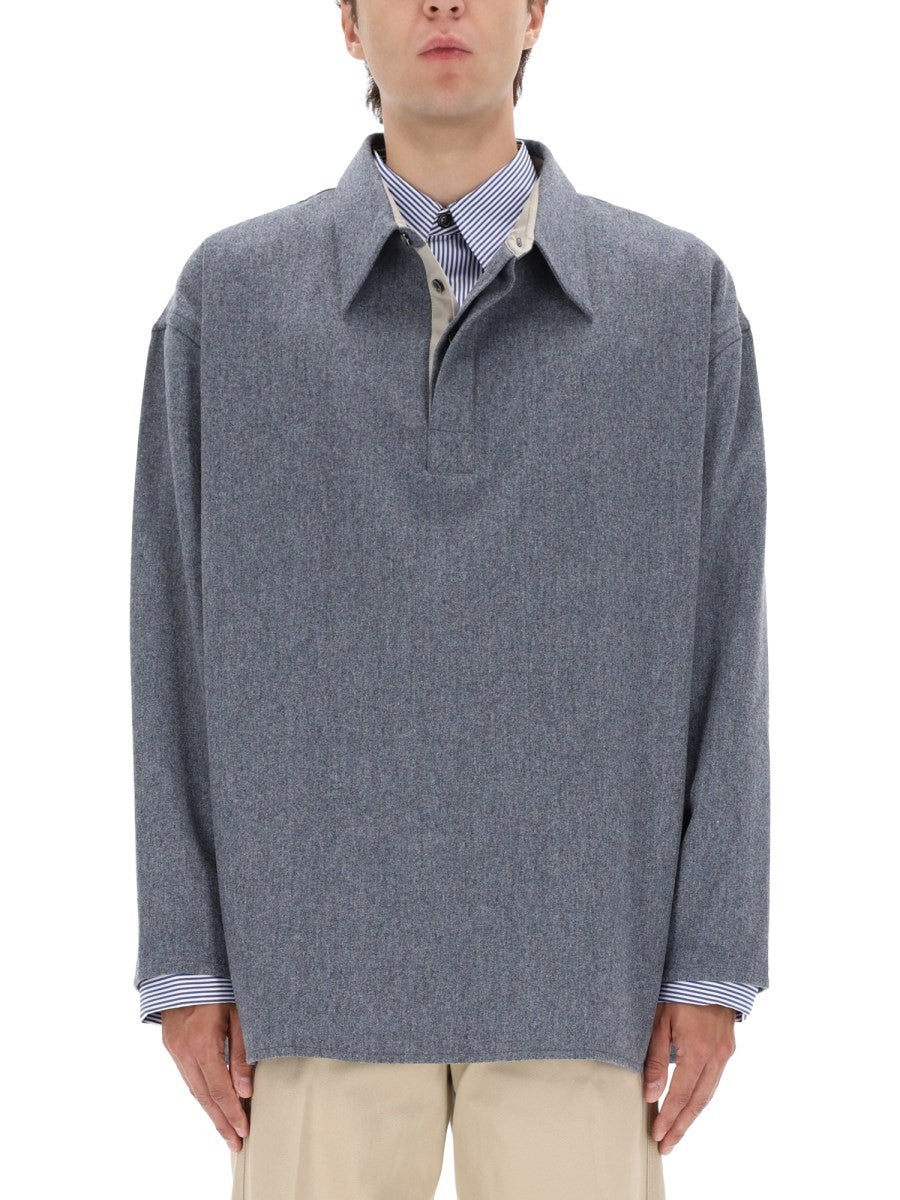 AMI PARIS - Man - Grey - Polo Shirts