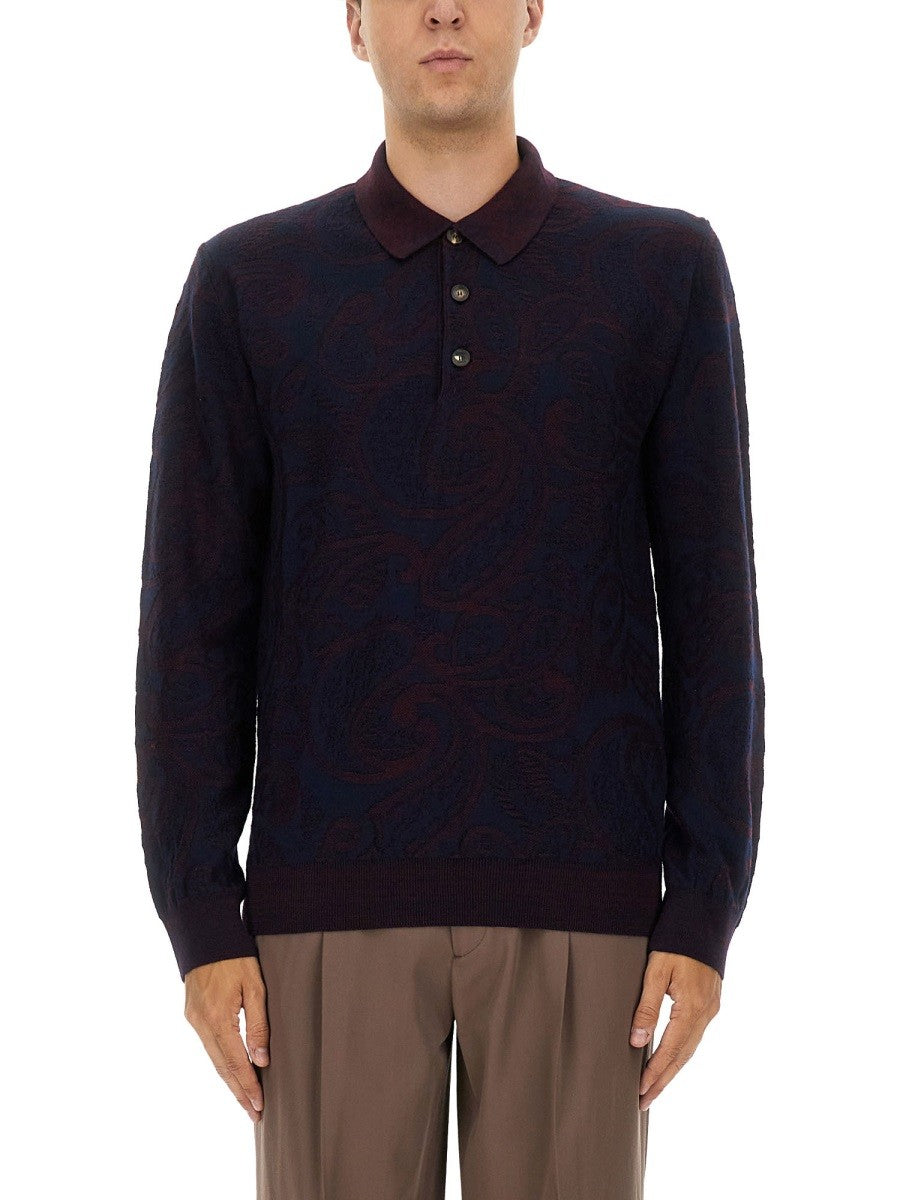 Etro - Man - Blue - Polo Shirts